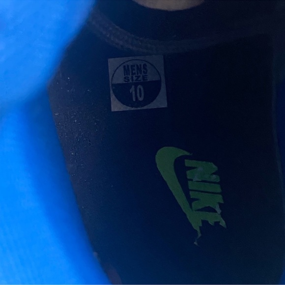 NIKE AIR FORCE ONE MID CASUAL ATHLETIC GRAY BLUE GREEN SNEAKERS MENS SHOES - Picture 9 of 9